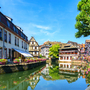 Traditionelle bunte Häuser im La Petite France in Straßburg, Frankreich