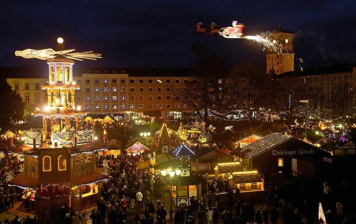 Weihnachtsmarkt in Karlsruhe, Deutschland
