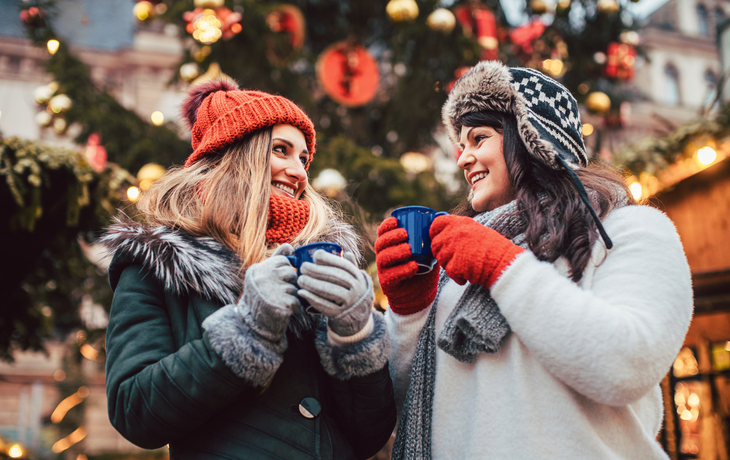 Glühwein auf dem Weihnachtsmarkt 