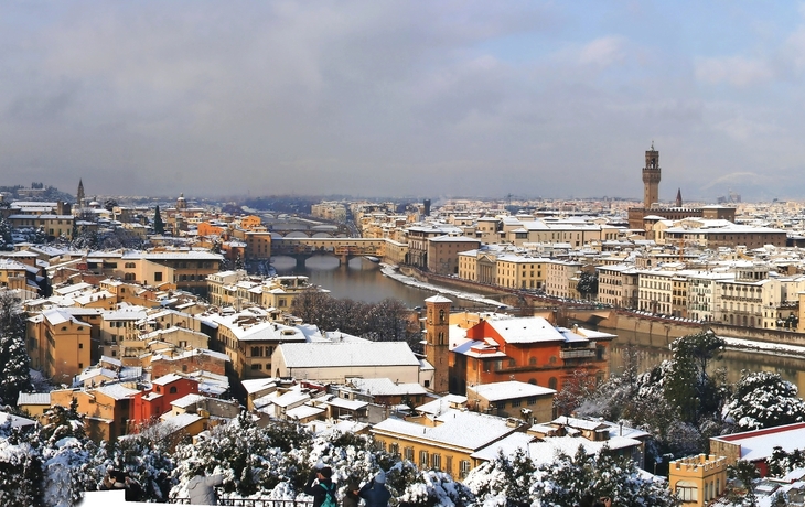 winterliches Panorama von Florenz