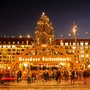 Striezelmarkt auf dem Altmarkt in Dresden, Deutschland