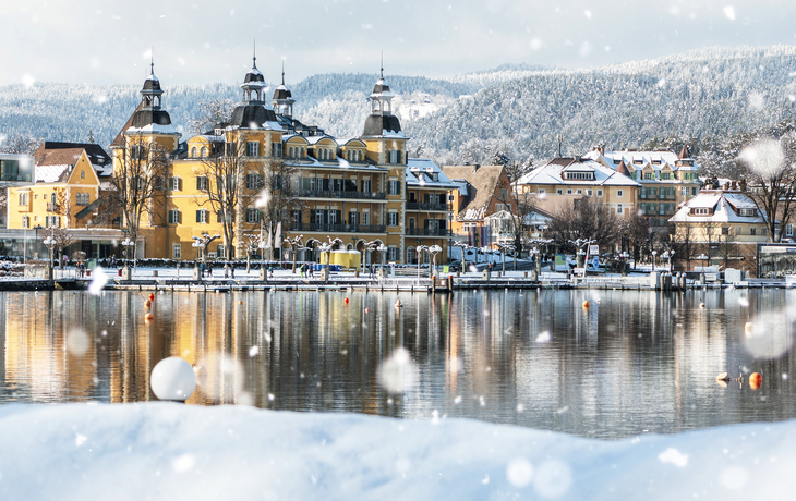 winterliches Schlosshotel Velden