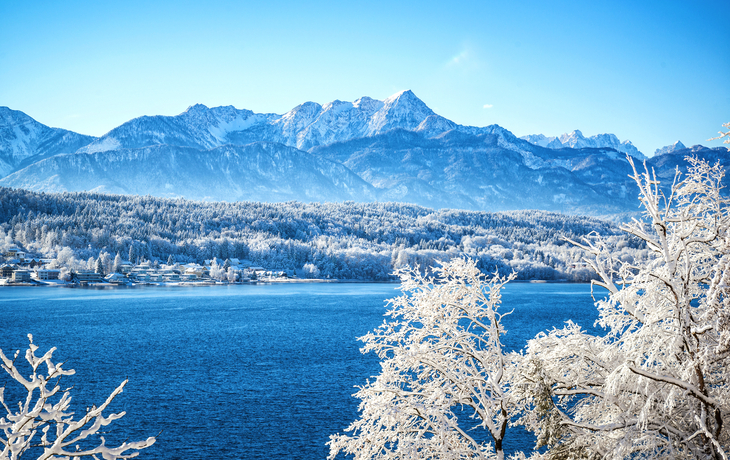 Neuschnee am Wörthersee