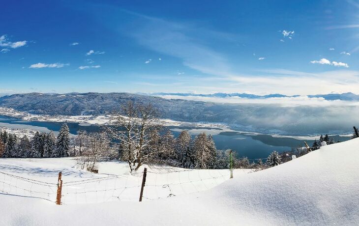 Ossiacher See im Winter