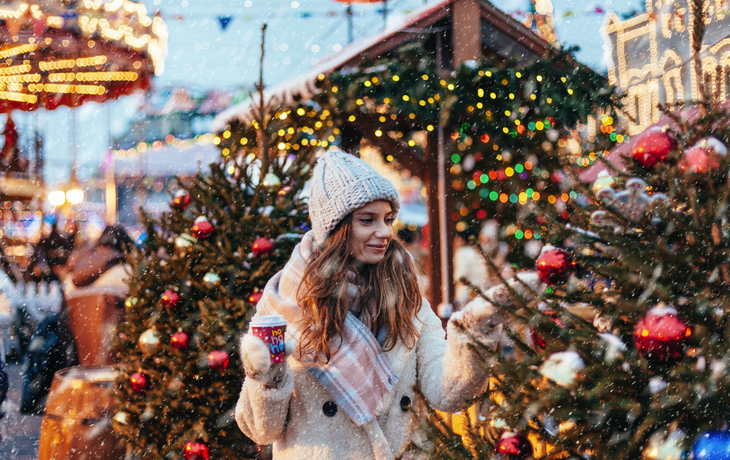 auf dem Weihnachtsmarkt