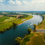 Luftbilder von Loonse Waard, nahe Nijmegen