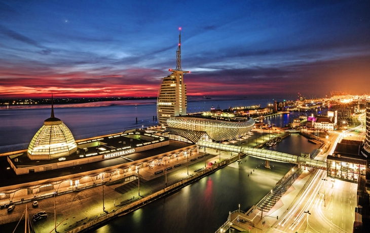 Abendstimmung an den Havenwelten 