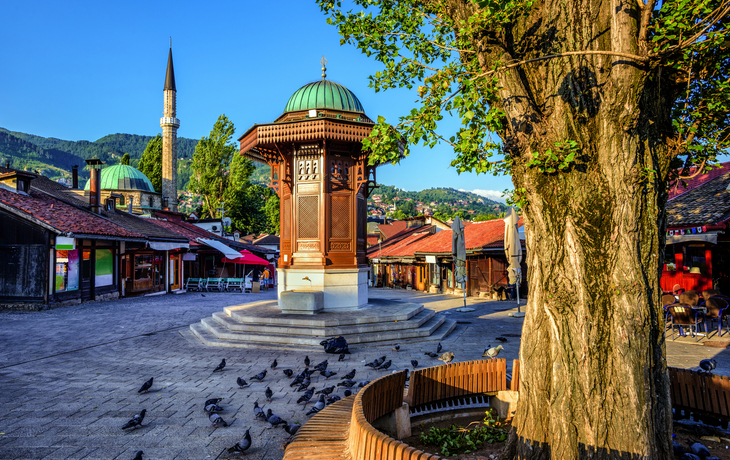 Sebilj-Brunnen in der Altstadt von Sarajevo