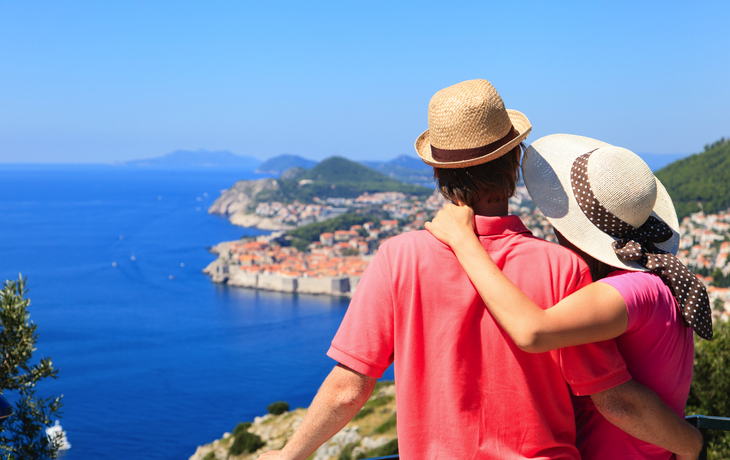 Dubrovnik an der Adriaküste in Dalmatien, Kroatien