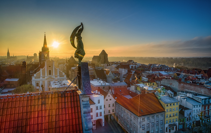 Morgendämmerung über Torun