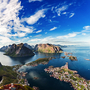 Lofoten - ein Archipel in der Grafschaft Nordland, Norwegen