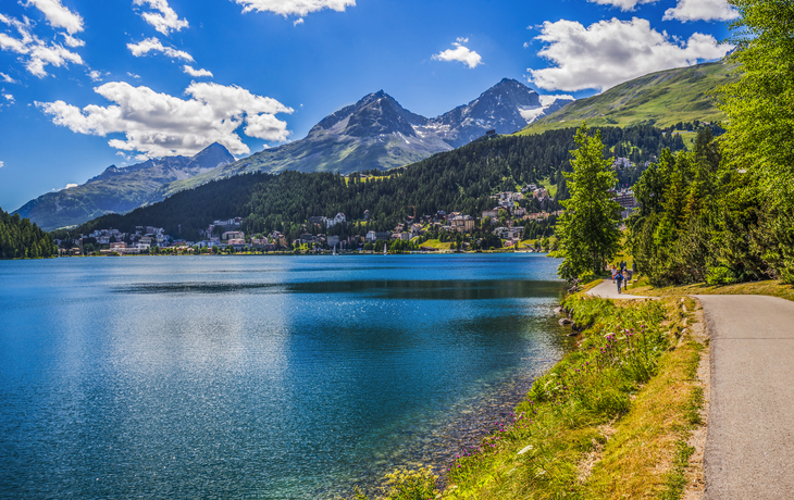 St. Moritzersee in der Schweiz