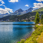 St. Moritzersee in der Schweiz