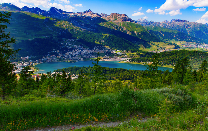 Blick auf St. Moritz 