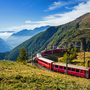 mit der Bahn von der Alp Grüm durch das Puschlav nach Tirano