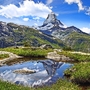 Stellisee am Matterhorn, Schweiz.