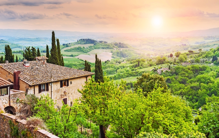 mittelalterliche Stadt San Gimignano in der Toskana, Italien