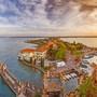 Blick über Sirmione am Gardasee