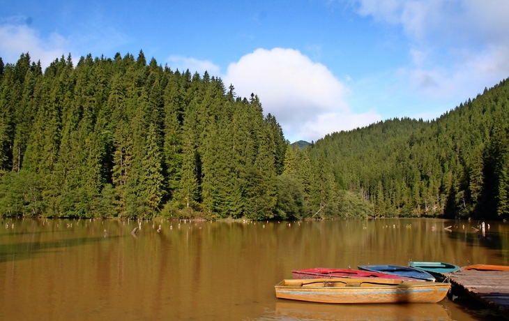 Roter See Westmoldau Rumänien