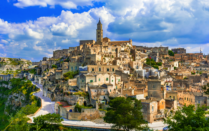 Matera in der Region Basilicata im Süden Italiens