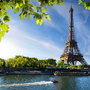 Seine in Paris mit Eiffelturm