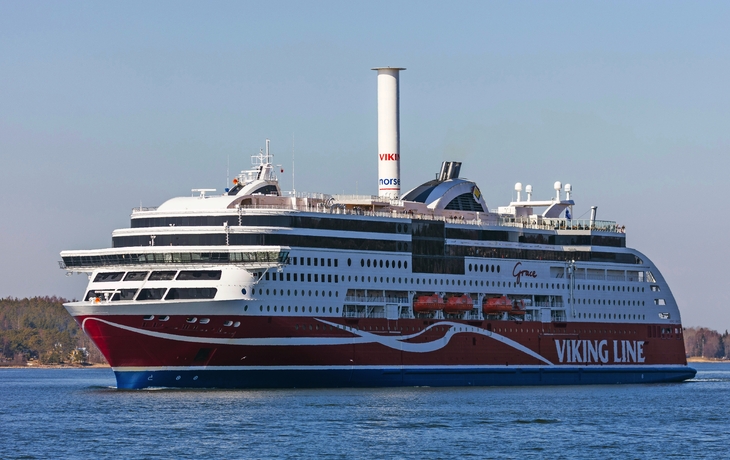 Fährschiff auf dem Weg von Turku nach Stockholm