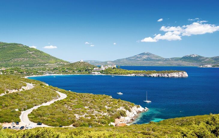 Blick von der Grotte des Neptuns bei Alghero