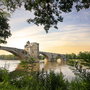 Pont Saint-Bénézet oder Pont d?Avignon in Avignon, Frankreich