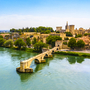 Pont Saint-Bénézet oder Pont d?Avignon in Avignon, Frankreich