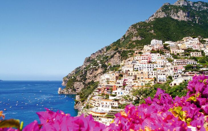 Blick auf Positano