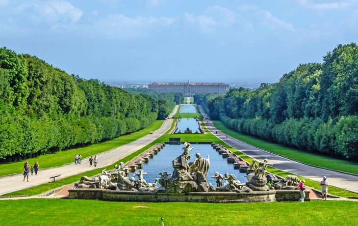 Gärten des kaiserlichen Palastes in Caserta