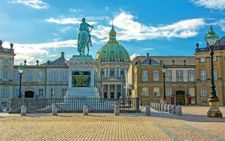 Amalienborg in Kopenhagen, Dänemark