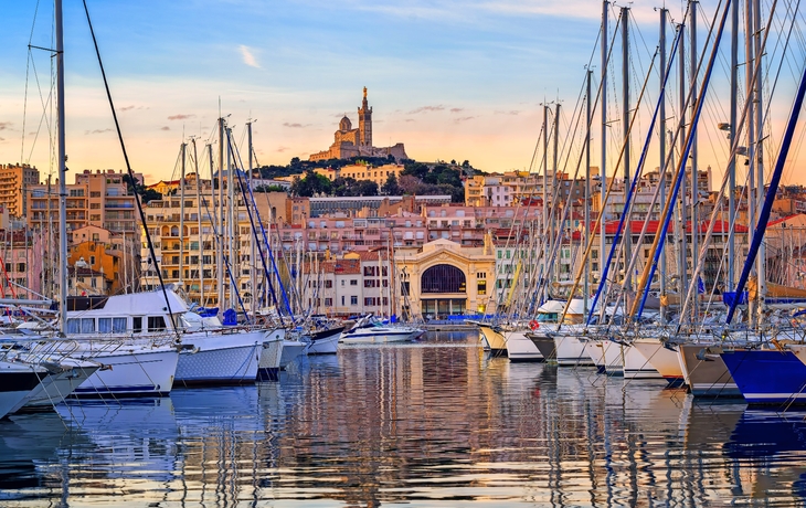 Yachten im alten Hafen von Marseille