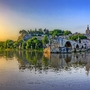 Pont Saint-Bénézet oder Pont d?Avignon in Avignon, Frankreich