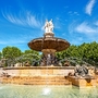 Die Fontain de la Rotonde in Aix-en-Provence 