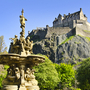 Edinburgh Castle auf dem Castle Rock, Schottland