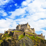 Edinburgh Castle auf dem Castle Rock, Schottland