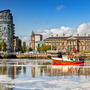 The Custom House und Fluss Lagan in Belfast