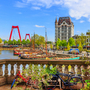 Blick auf Oude Haven in Rotterdam