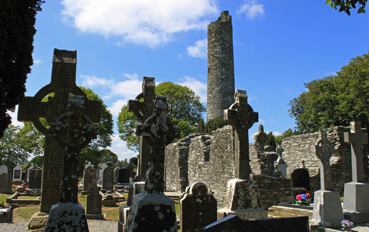 Hochkreuz u. Rundturm, Monasterboice Closter