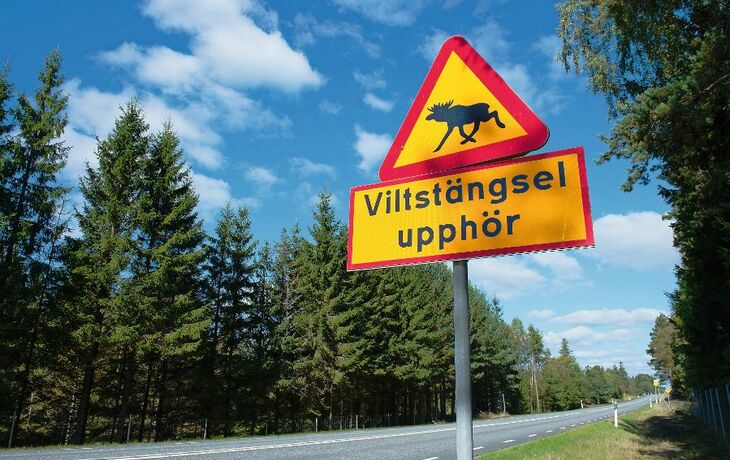 Verkehrszeichen in Schweden