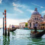 Canal Grande und Basilika Santa Maria della Salute in Venedig