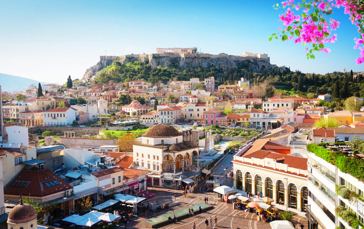 Skyline von Athen mit Akropolis-Hügel