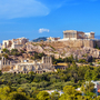 Panorama von Athen mit Akropolis, Griechenland