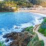 Strand von Sa Riera an der Costa Brava in Katalonien, Spanien