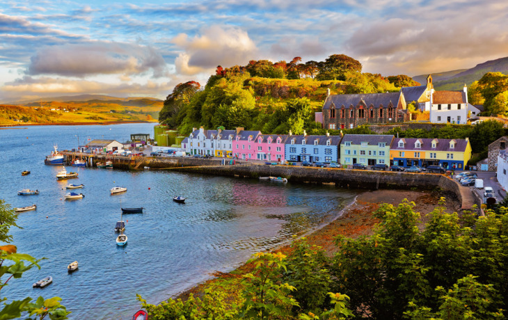 Blick auf Portree - Isle of Skye