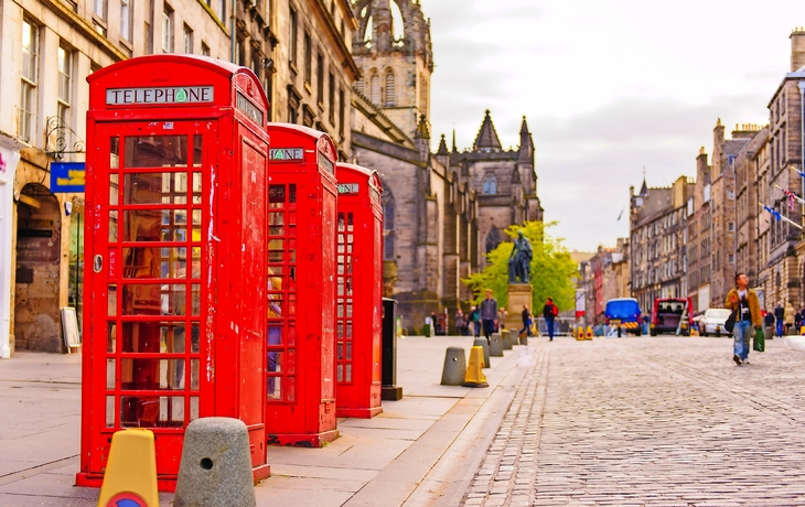 Straße in Edinburgh