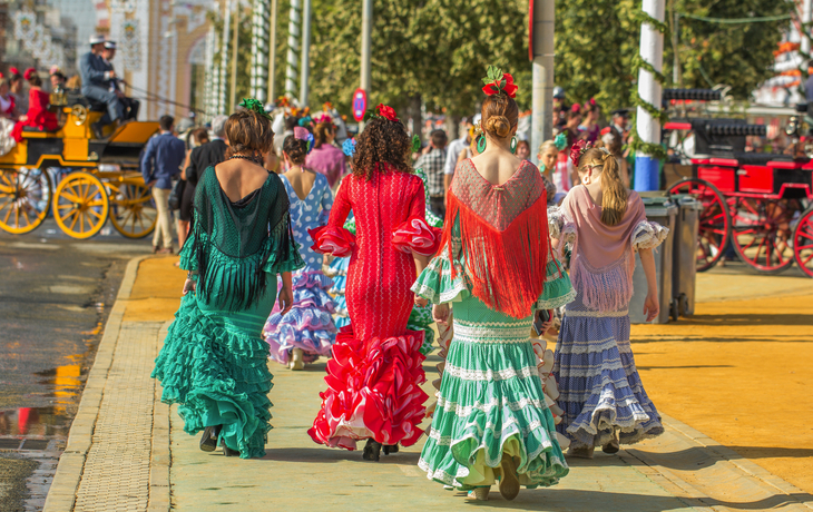 Flamencotracht in Sevilla