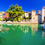 die Burg Rocca Scaligera in Sirmione am Gardasee, Italien