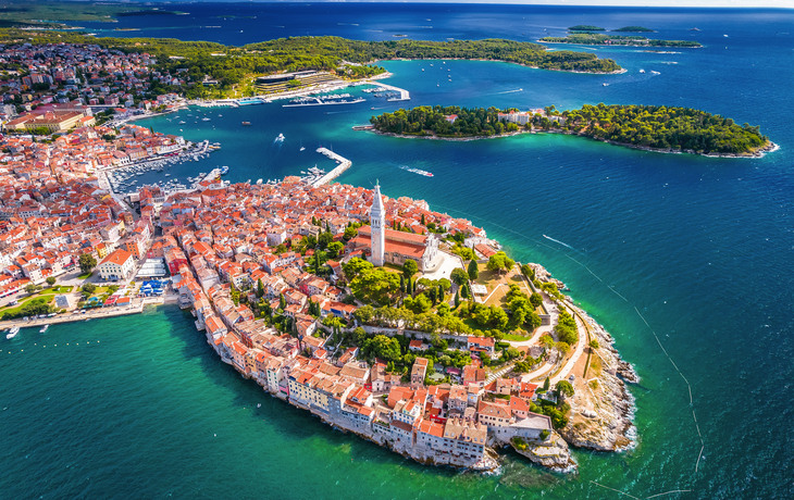 Blick auf Rovinj